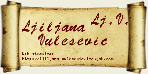 Ljiljana Vulešević vizit kartica
